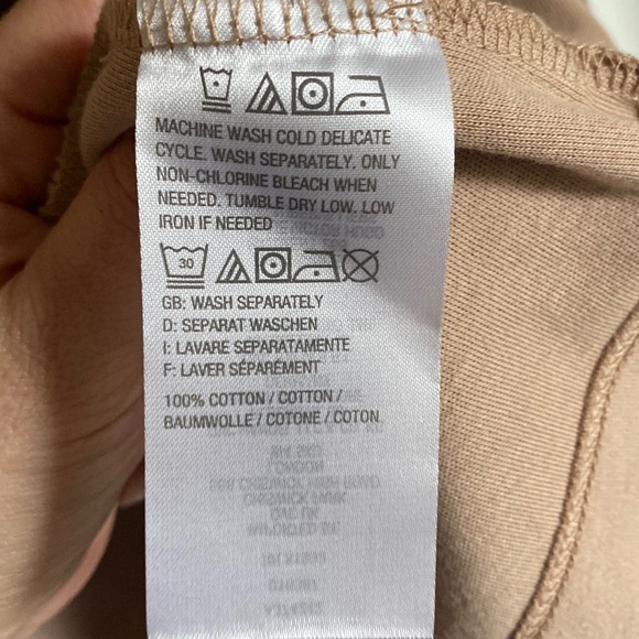 2/$18 Isaac Mizrahi NWOT tan (sand) open front cardigan large - Picture 5 of 5